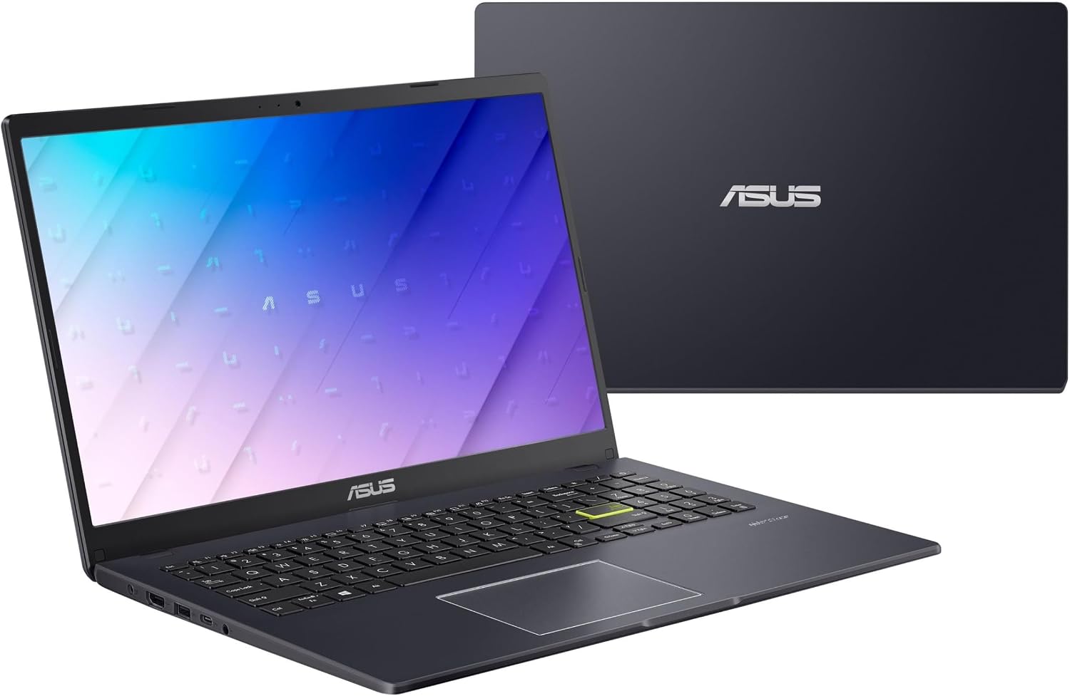 ASUS 15.6' Vivobook Go Slim Laptop, Thin & Portable for Student Study, Intel Dual Core N4500, 4GB RAM, 128GB SSD, Windows 11, Star Black, L510KA-ES04