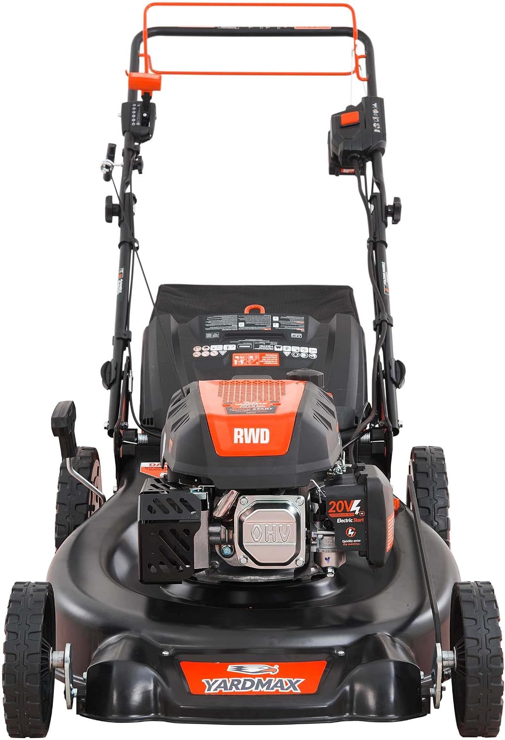 24 in. 201cc Electric Start Select PACE 6 Speed CVT High Wheel RWD 3-in-1 Gas Walk Behind Self Propelled Lawn Mower