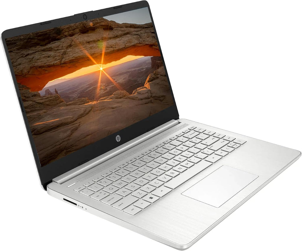 HP AI-Powered Laptop with Microsoft Office and 1TB Cloud Storage included for 1-Year| 14' HD Computer| 16GB RAM| 128GB SSD & 512GB Card & 128GB Portable SSD| Intel 4-Core CPU| Webcam| Win11| LE Bundle
