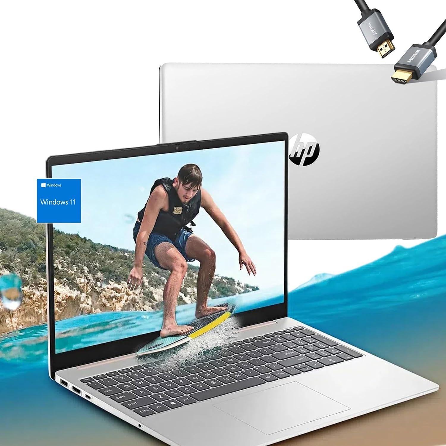 HP 17inch Laptop - Intel i3-N305 Beat i7-1165G7-16GB RAM -1TB SSD -Windows 11 - HD+ IPS Display - Computadoras Portatil Laptop - Microsoft Copilot - 10Hours Battery Life - School Student