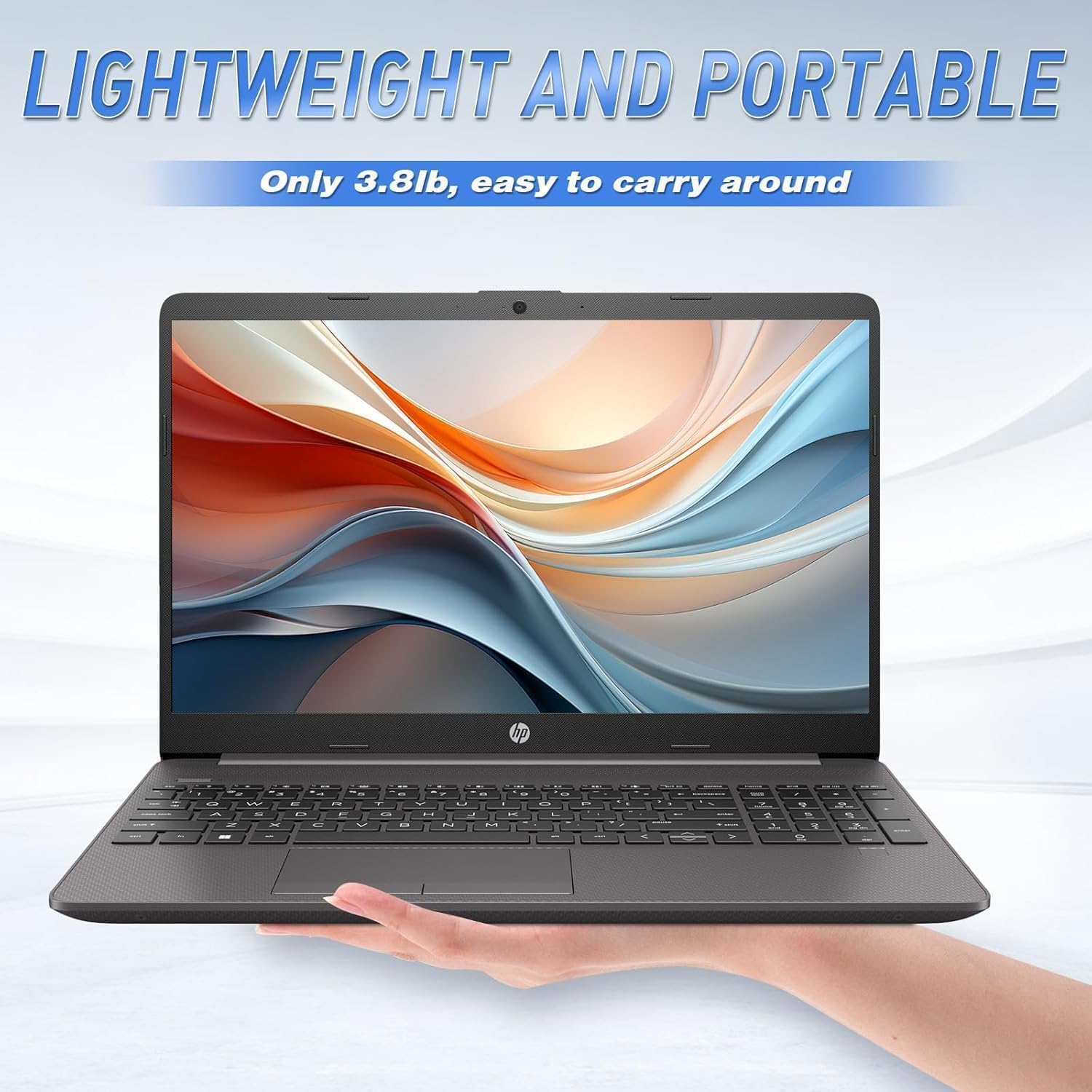 HP New 15.6' FHD Business Laptop (2025/2026 Edition), Latest 13th Gen Intel Core i3-1315U (Beats i7-1250U,Up to 4.5 GHz), 16GB RAM, 512GB SSD, Win 11 Pro, Microsoft Office, Ethernet Port, WOWPC USB