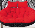 2 Seater Egg Chair Swing Cushion Outdoor, Washable Hanging Egg Chair Cushions Replacement, Large Single Chair Pads Nest Shaped Seat Cushions, Thick Soft Solid Color Chair Back Pillow