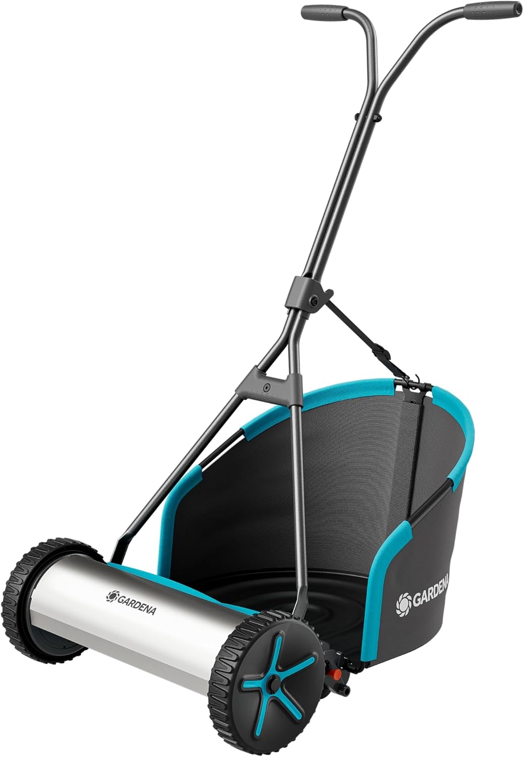 Gardena Manual Push Lawnmower Plus 400 Cylinder Lawnmowers: English Lawn, 40 cm Cutting Width, Cordless, with Grass Box, for lawns up to 250 m² (11765-20)