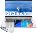 HP 17.3' Business BrightView Laptop, Intel i3 8-Core Processor, 32GB RAM, 2TB PCI-E SSD, HDMI, USB-C, Windows 11 Pro with Copilot, Includes Hub and Mouse, Intel UHD Graphics, Silver