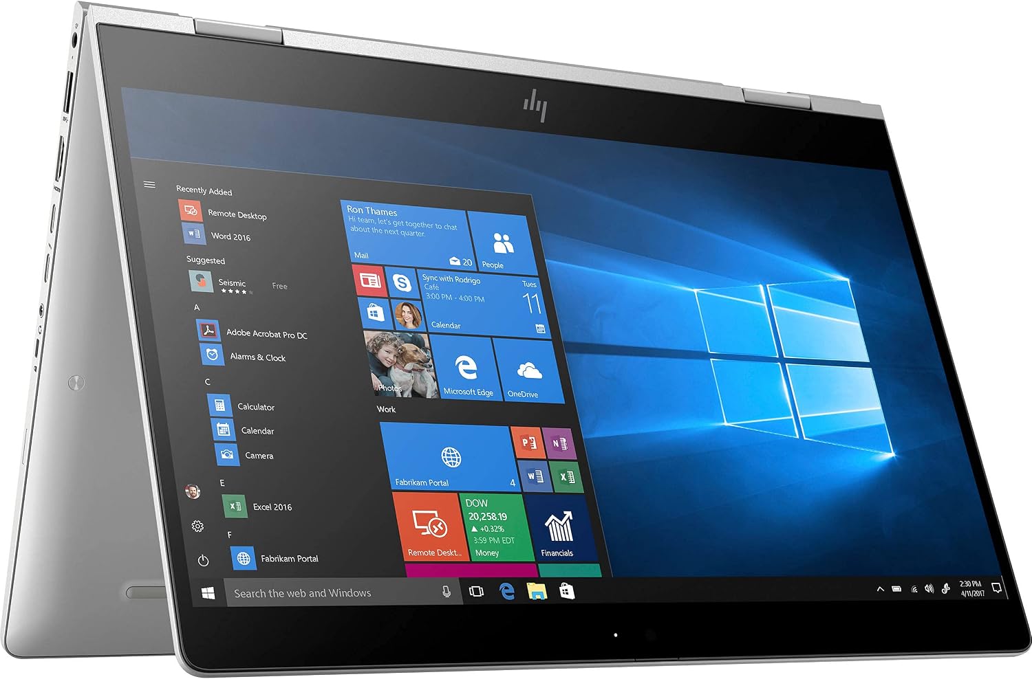 HP 13.3' EliteBook x360 830 G6 2-in-1 Touchscreen Laptop, Intel Core i5-8365U, 16GB RAM, 256GB SSD, 5PE06AV (Renewed)