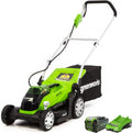Greenworks 40V 14' Cordless (Push) Lawn Mower (75+ Compatible Tools), 4.0Ah Battery and Charger Included