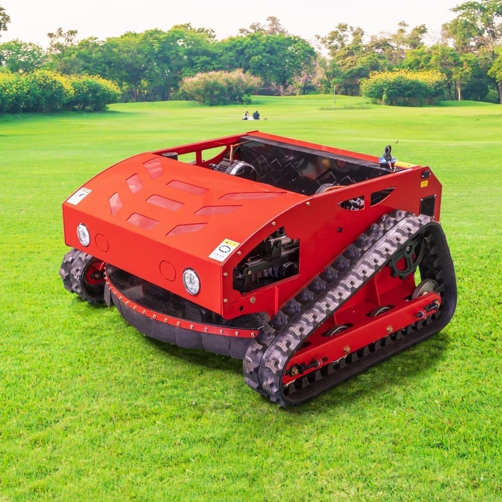All-Terrain Remote-Controlled Lawnmower with a 31.5-Inch Mowing Width, Powerful 16hp Engine, and Brushless Motor Suitable for Mowing Medium to Large Lawns(SKD-452-80L)