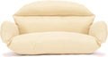 LeisureMod 2-Person Hanging Egg Chair Cushion, Quick-Drying Fabric with Soft Cotton Filling, Weather-Resistant Outdoor Seat Cushion, Machine Washable, Cream