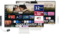 Samsung 32-Inch M8 (M80D) 4K UHD Smart Monitor with Streaming TV, Speakers, HDR10+, AI Upscaling, Ergonomic Stand, Slimfit Camera, Gaming Hub, USB-C & DKZ USB Port Expander,(LS32DM801UNXZA) 2 Pack