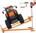 Lawn Mower Jack Lift, Upgraded Lawn Tractor Lift with 1000 Lb Weight Capacity, Retractable Riding Mower Lift Installation is Simple, Easy to Store (High Carbon Steel)