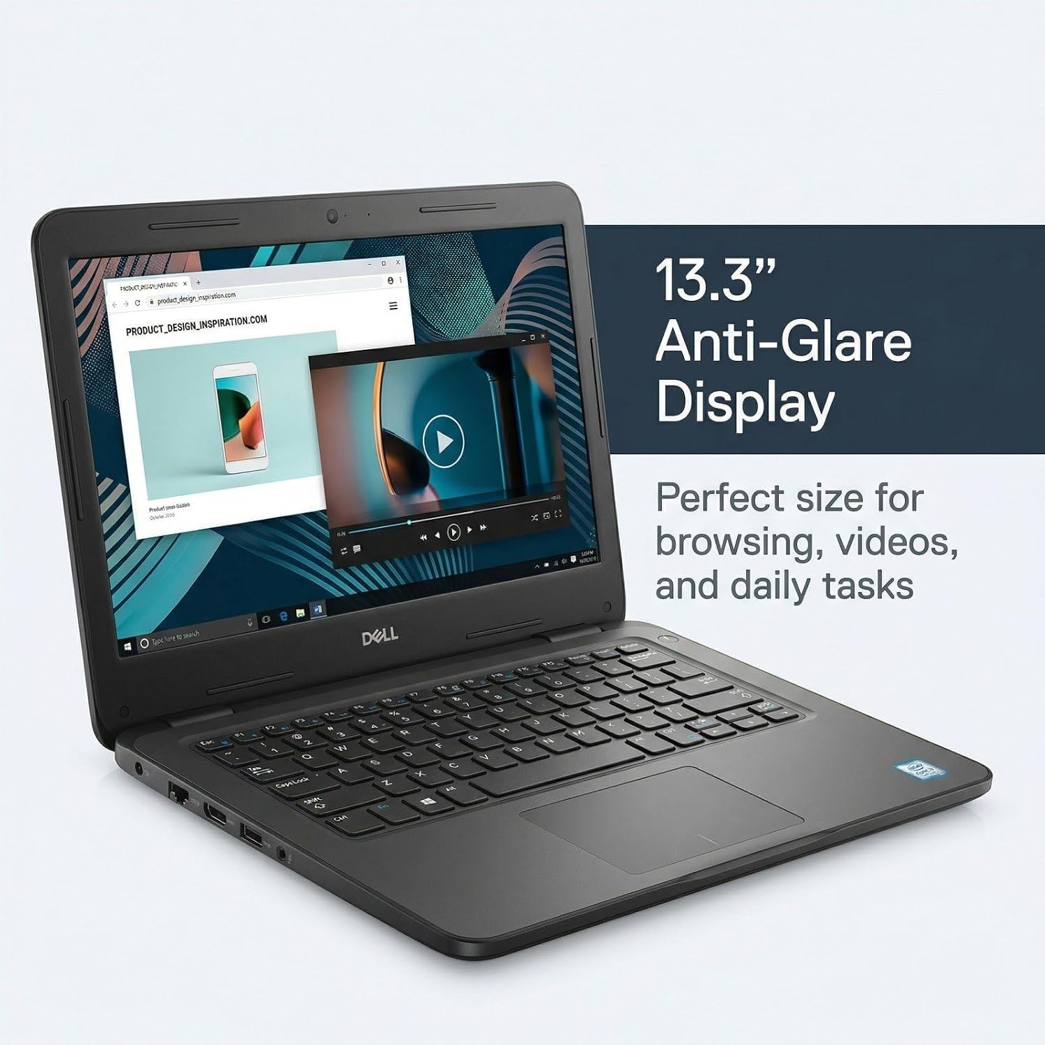 Dell Latitude 3310 13.3-Inch 1920 x 1080 FHD Touch Screen Laptop, Core i5-8265U, 16GB DDR4 RAM, 512GB M.2 NVMe SSD, HDMI, Windows 11 Pro, Webcam, Business Laptop (Renewed)