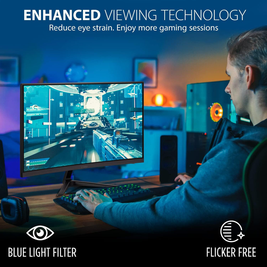 ViewSonic VX2418C 24 Inch 1080p Curved Gaming Monitor, 180Hz and 1ms for Smooth Gameplay, FreeSync Premium and Eye Care Technology for Comfortable Viewing, HDMI, and DisplayPort Inputs