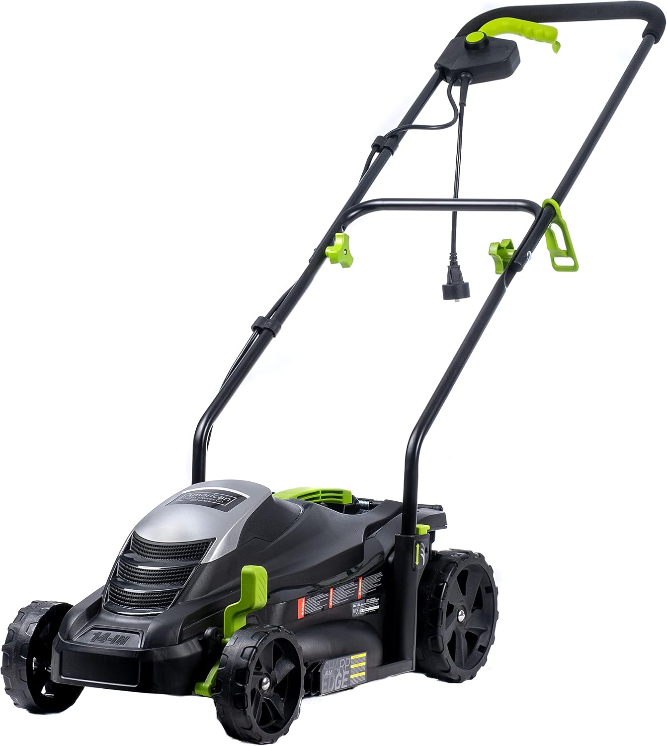 American Lawn Mower Company 50514 14' 11-Amp Corded Electric Lawn Mower, Black