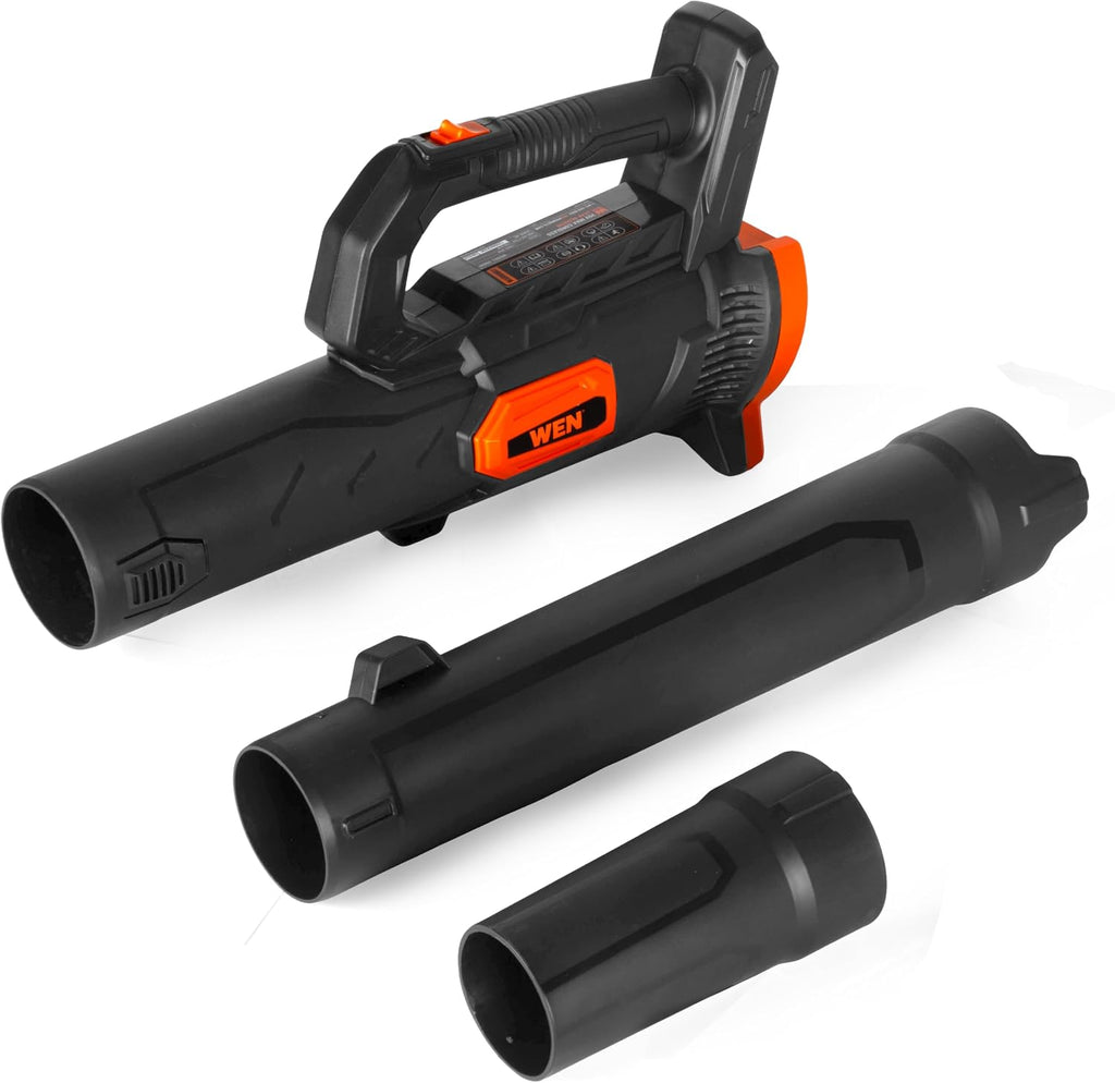 WEN 20V Max Cordless 19-Inch Lawn Mower, String Trimmer, and Leaf Blower Combo Kit with Two 5Ah Batteries and Dual Port Charger (20VK3TBM)