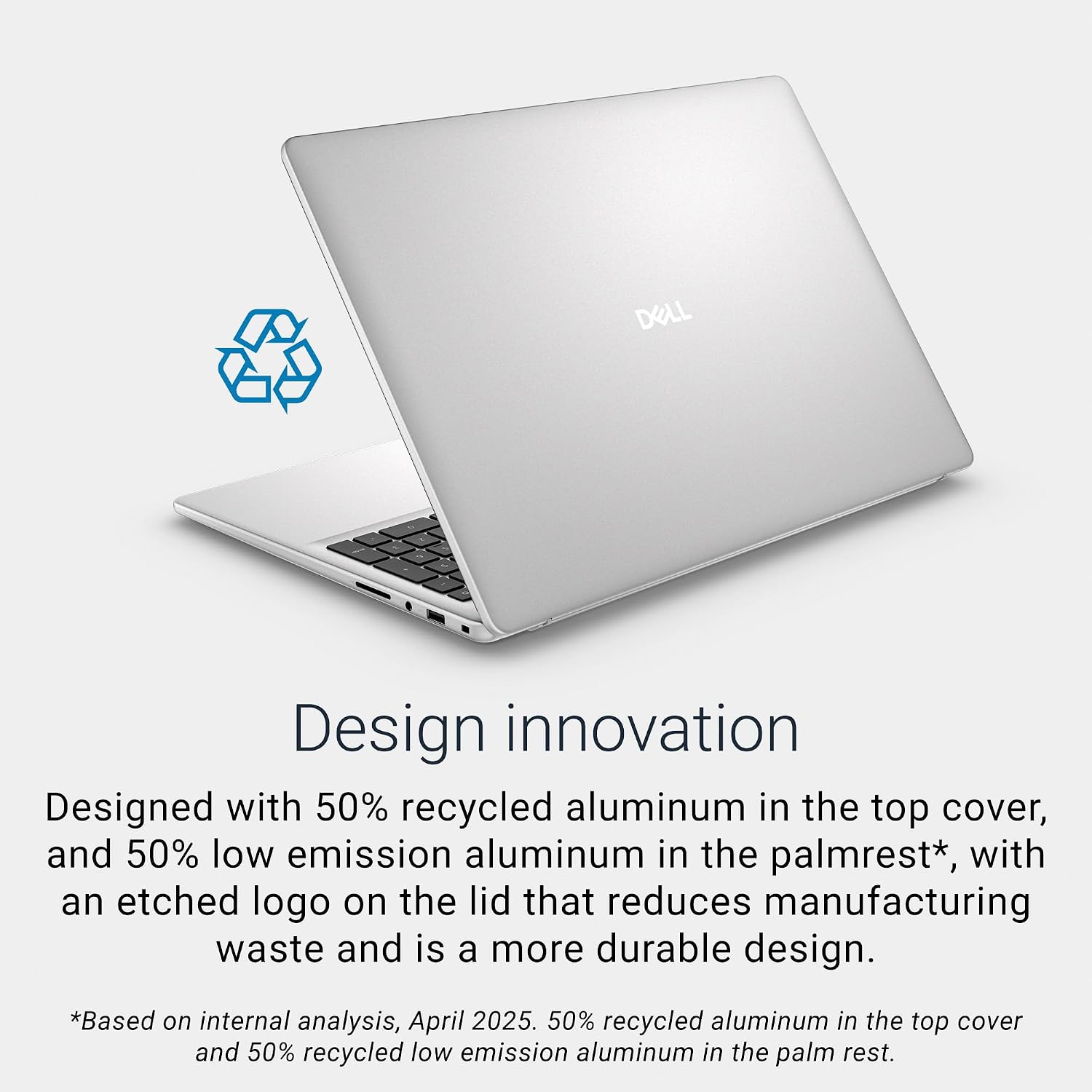 Dell 16 Laptop DC16251-16.0-inch 16:10 FHD+ Display, Intel Core 7 150U, 16GB DDR5 RAM, 1TB SSD, Intel Graphics, Windows 11 Home, Onsite Service - Platinum Silver (Metal Chassis)