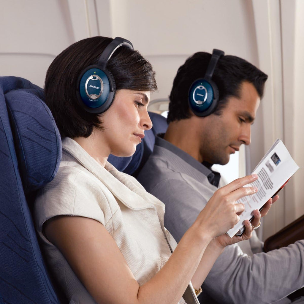 Bose® QuietComfort® 15 Acoustic Noise Cancelling® Headphones -Limited Edition Blue (Renewed)
