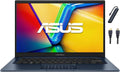 ASUS Vivobook 14 inch FHD Business Laptop, Intel Core i3-1315U, 8GB RAM, 256GB SSD, Windows 11 Home, Intel UHD Graphics, Copilot AI, Wi-Fi, Bluetooth, Quiet Blue with TGY Accessories