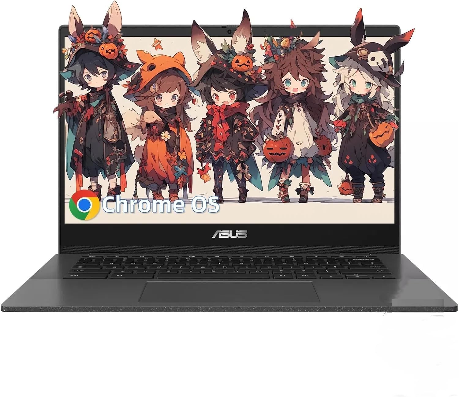 ASUS 14' Chromebook Portable Laptop - 14' FHD LED Display, 8-Core MediaTek Kompanio 520 Processor, 4 GB RAM, 64 GB eMMC, WiFi 6, Chrome OS, 15H Long Battery Life, Net Weight 1.45Kg