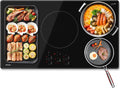 36 Inch Induction Cooktop 10800W, TECASA Built-in Electric Stove with 5 Boost Burners, Compatible with Magnetic Cookwares, Timer & Child Safety Lock, 9 Power Levels