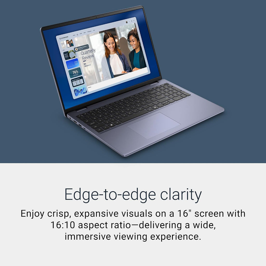 Dell 16 Laptop DC16256-16.0-inch 16:10 FHD+ Anti-Glare Non-Touch Display, AMD Ryzen 7 250, AMD Radeon Graphics, 16GB Memory, 1TB SSD, Backlit Keyboard with Fingerprint Reader, Windows 11 Home