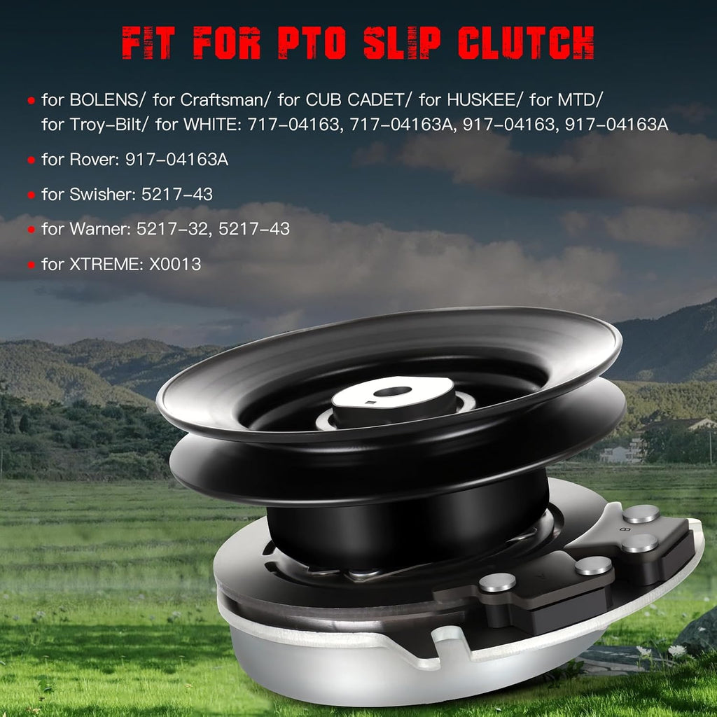 New Electric PTO Clutch 717-04163 Compatible for Rover: 917-04163A for Rover: 917-04163A New Electric Lawn Mower Clutch