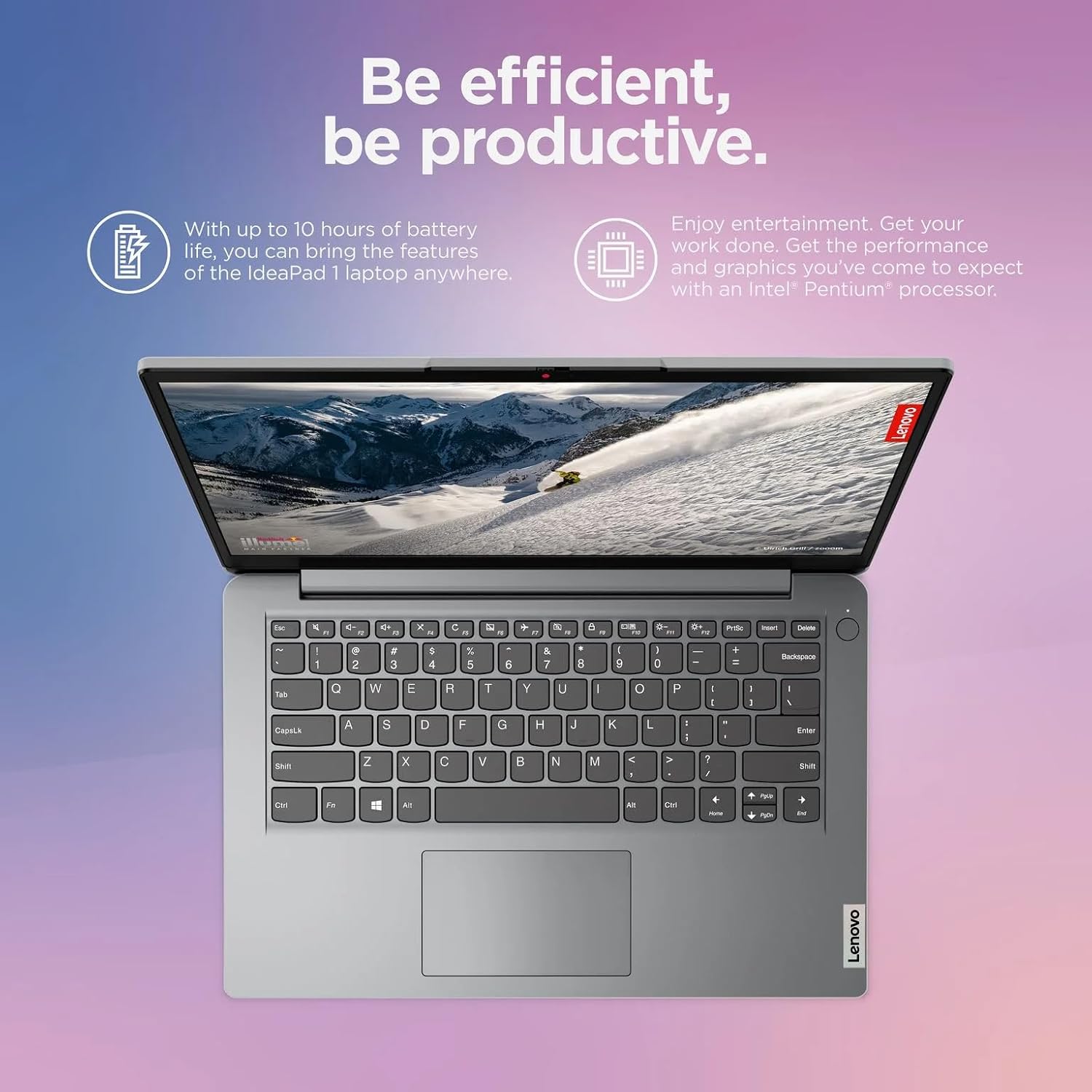 Lenovo IdeaPad 14' Laptop Computer 2025, 12GB RAM, 884GB Storage (256GB SSD +128GB eMMC +500GB Ext), Intel Core Processor, UHD Graphics, Long Battery WiFi-6, MarxsolAccessory, 1-Yr Office 365, Win 11
