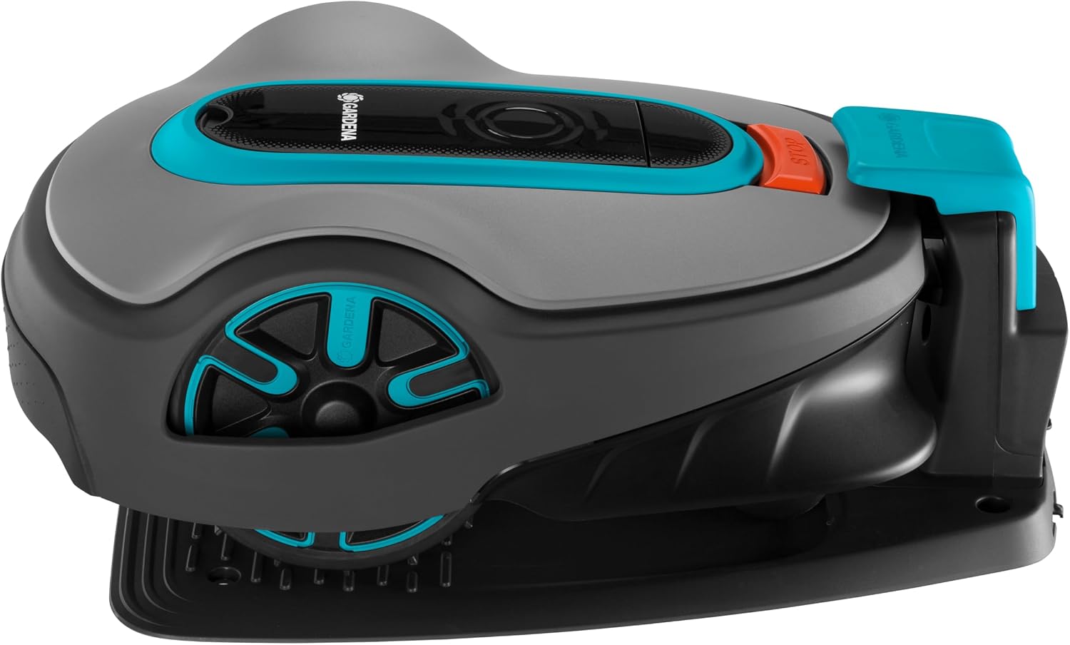 GARDENA 15101-20 SILENO Life - Automatic Robotic Lawn Mower, with Bluetooth app and Boundary Wire, one of The quietest in its Class, for lawns up to 8100 Sq Ft, Made in Europe, Grey