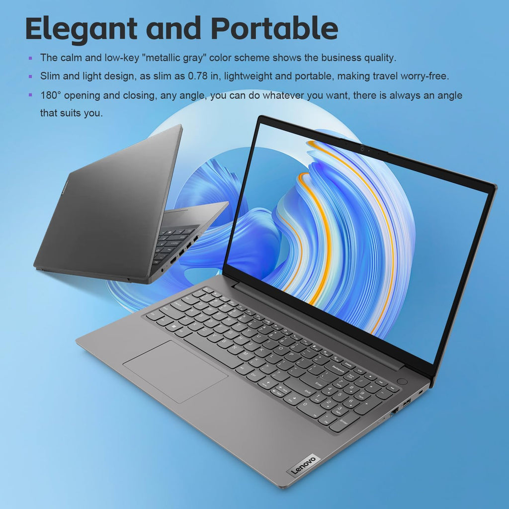 Lenovo V15 Laptop for Business, Home, Student | 15.6' FHD Anti-Glare Display | Intel Core i7-1255U | 40GB RAM | 2TB SSD | HDMI | Type-C | RJ-45 | Numeric Keypad | Webcam | Wi-Fi 6 | Windows 11 Pro