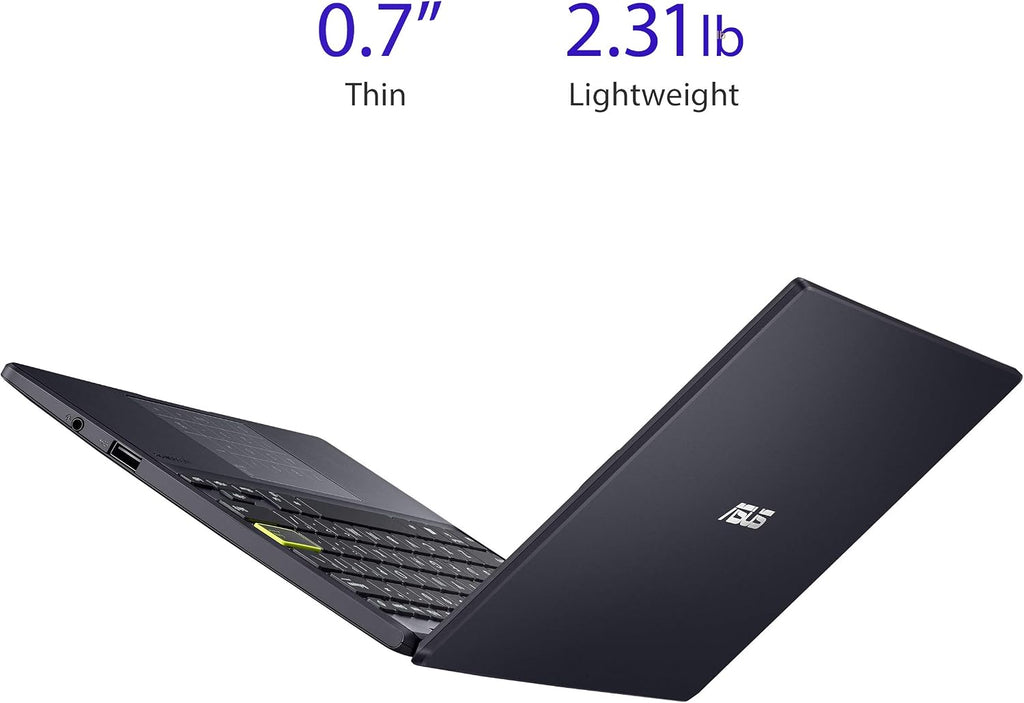 ASUS Notebook E210 11.6' Ultra Thin, Intel Celeron N4020 Processor, 4GB RAM, 64GB eMMC Storage, Windows 10 Home in S Mode with One Year of Office 365 Personal, E210MA-DB02,Star Black