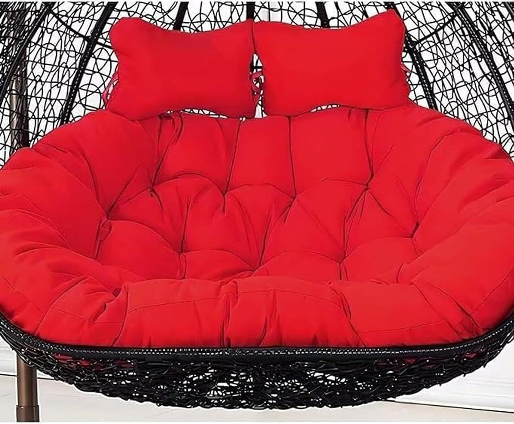 Egg Chair Swing Cushion, 2 Person Hanging Egg Chair Cushion Replacement, Double Hanging Basket Chair Cushion, Hanging Hammock Chair Cushion(A,170 * 120cm/67 * 47in)