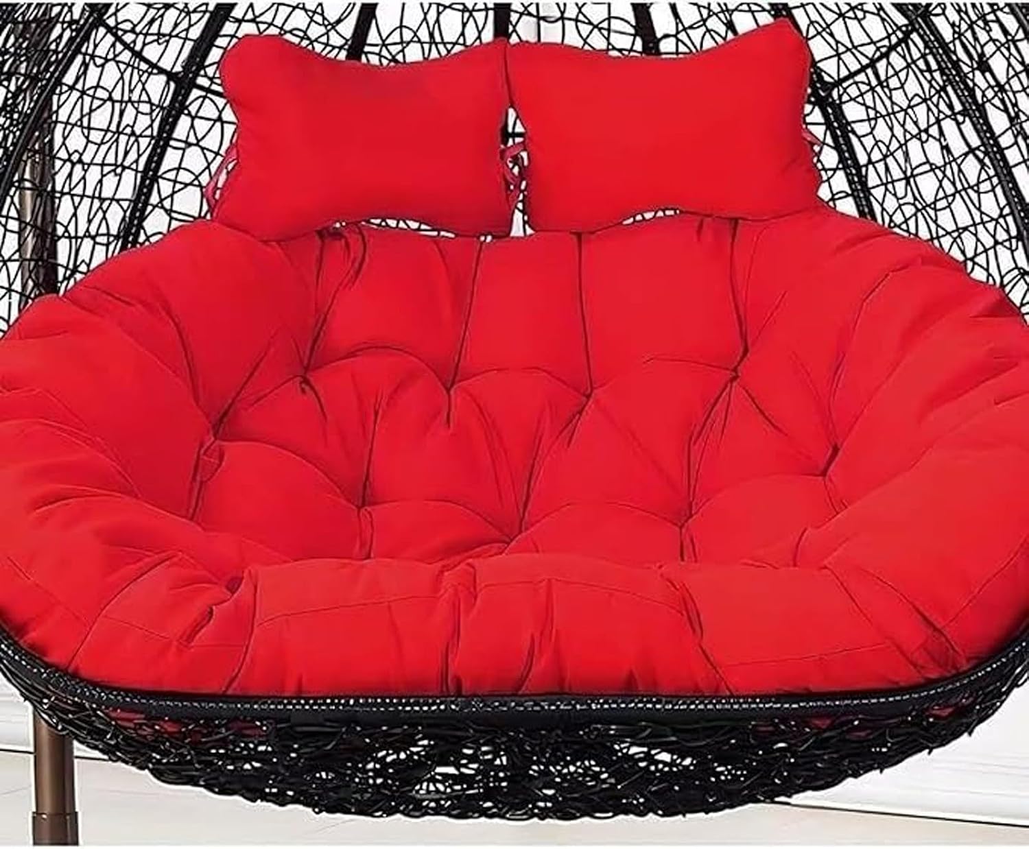 Egg Chair Swing Cushion, 2 Person Hanging Egg Chair Cushion Replacement, Double Hanging Basket Chair Cushion, Hanging Hammock Chair Cushion(A,170 * 120cm/67 * 47in)