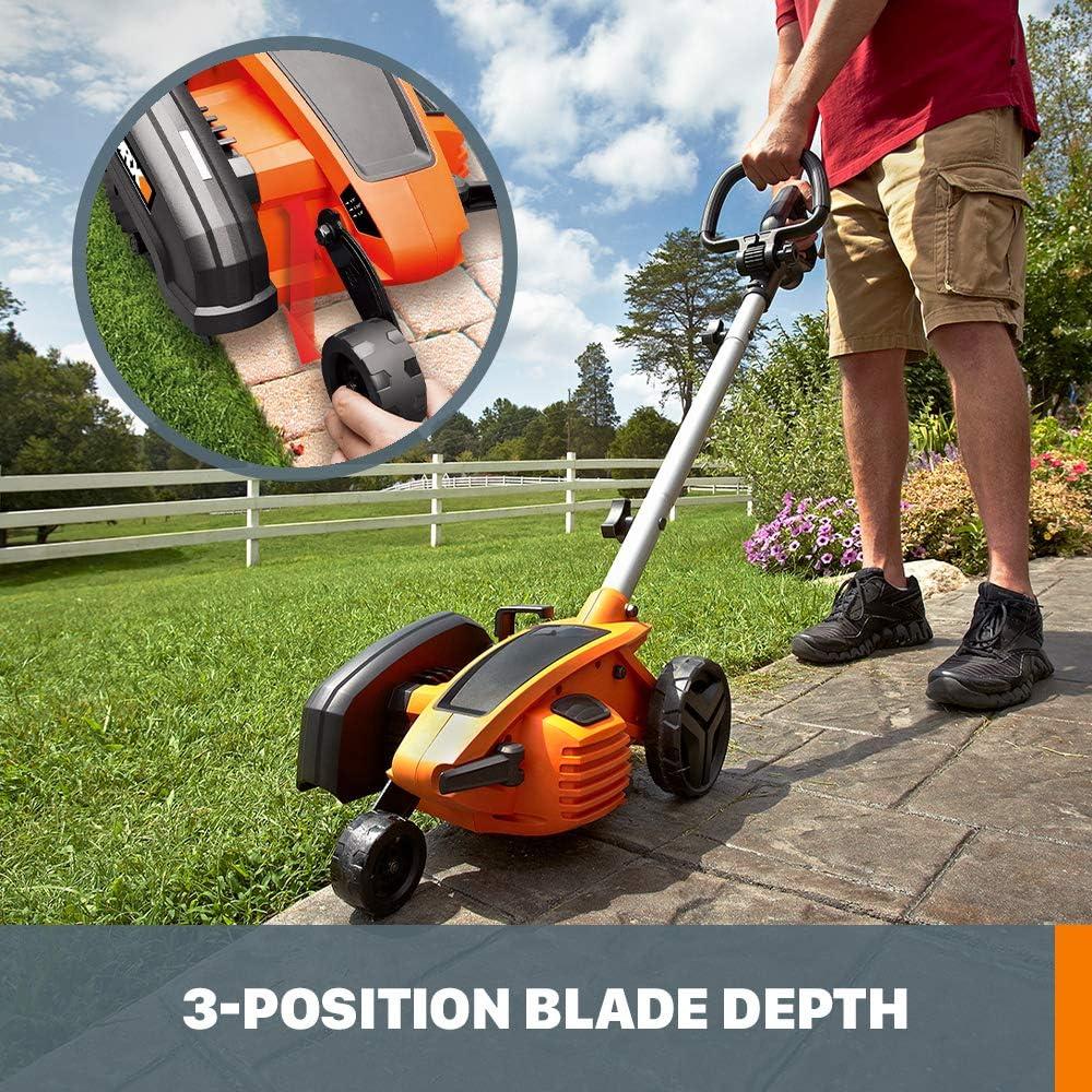 WORX 12 Amp 7.5'' Electric Lawn Edger & Trencher, Corded, WG896