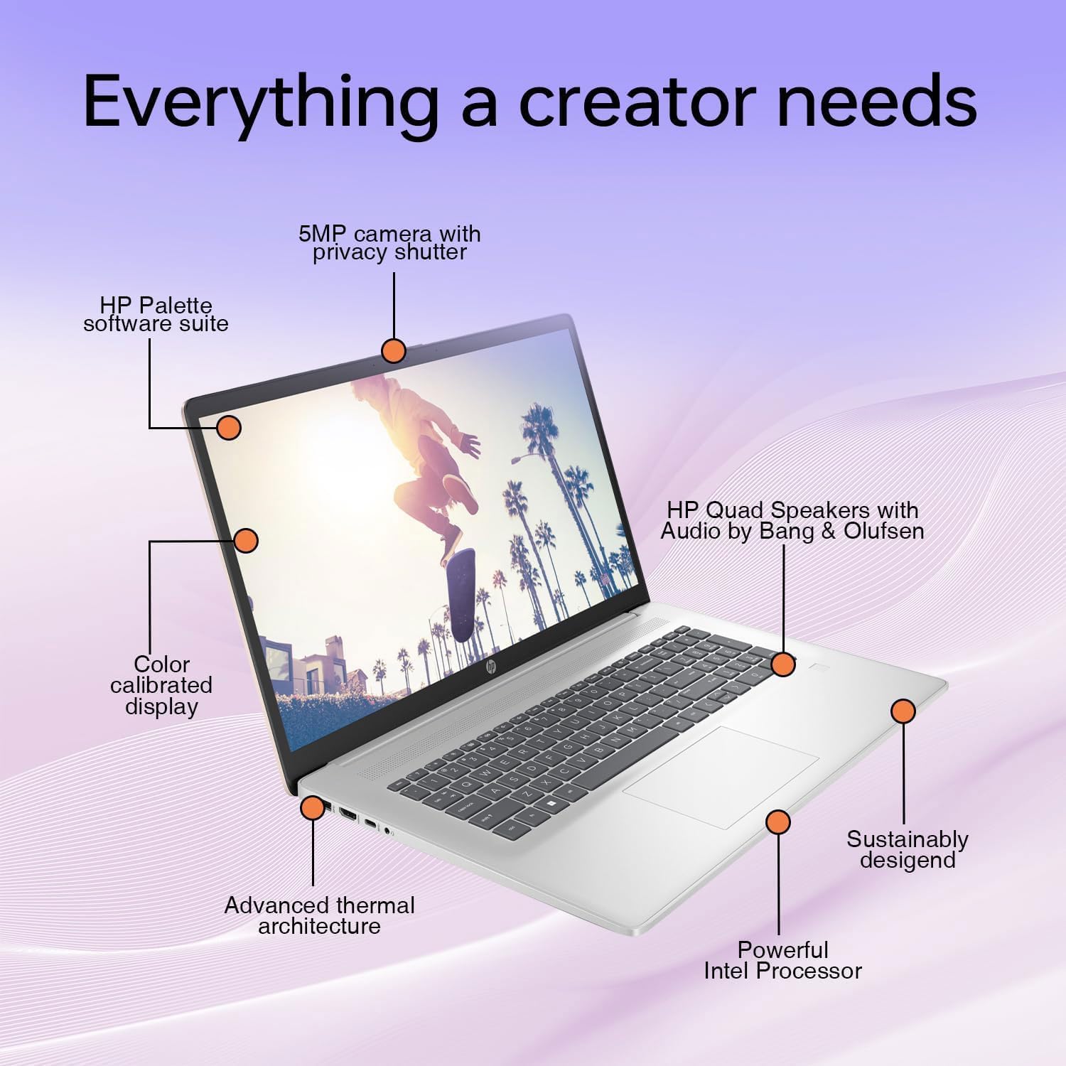 HP Essential Business Laptop, 17.3' FHD Display, Intel Core i5-1334U, 32GB RAM, 1TB PCIe M.2 SSD, Wi-Fi 6, Webcam, Backlit Keyboard, Windows 11 Pro, Silver