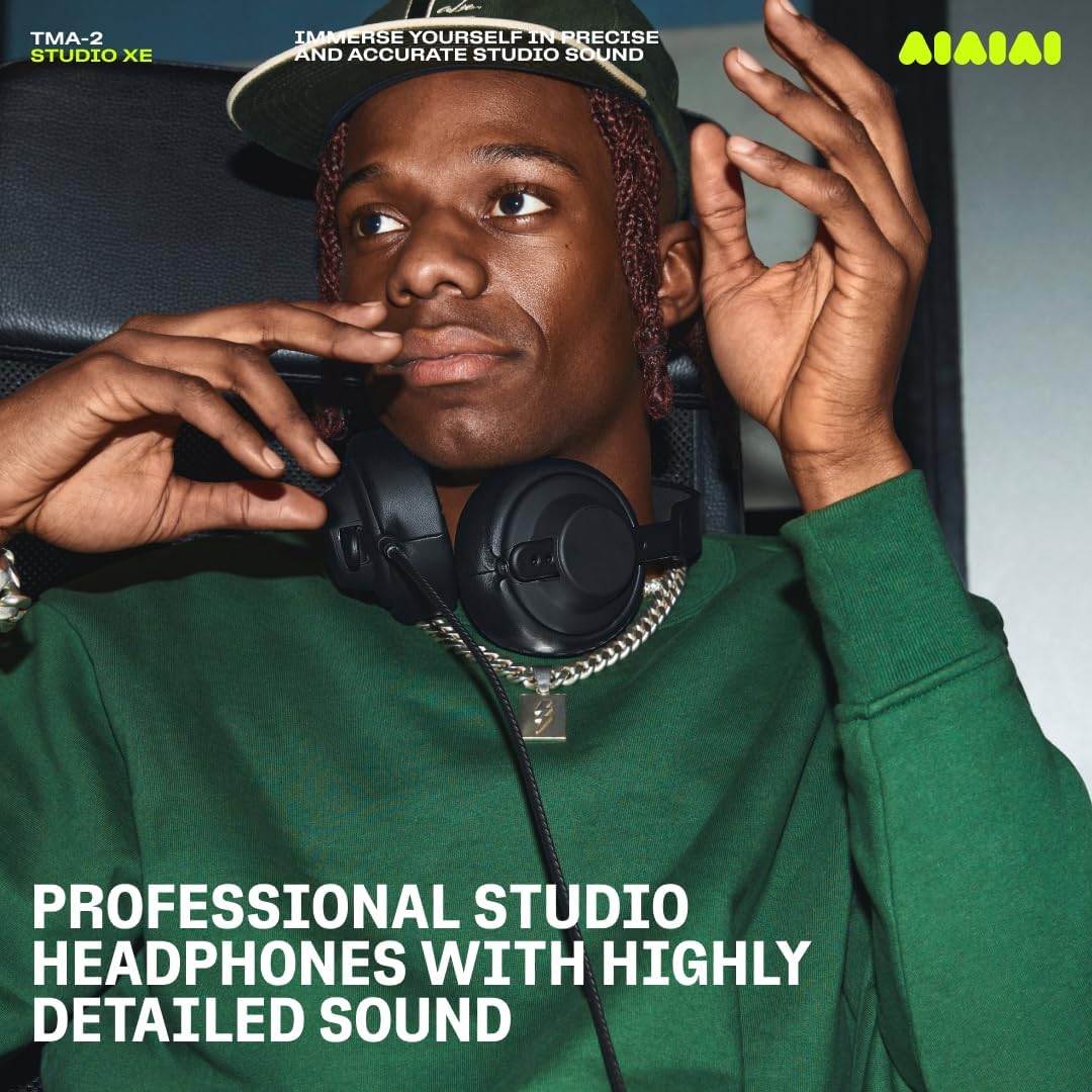 AIAIAI TMA-2 Studio XE Professional Modular Headphones – Precision Over-Ear Design for Music Production & Studio Use – Lightweight 190g – Customizable & Replaceable Parts