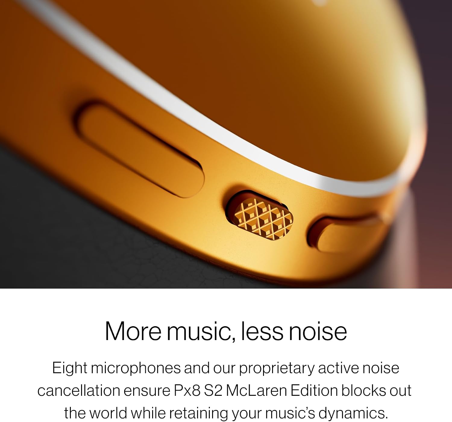 Bowers & Wilkins Px8 S2 McLaren Edition Wireless Over-Ear Headphones, Noise Cancelling Bluetooth Headphones, aptX Lossless, Memory Foam Ear Cushions, High-Resolution Audio, All-Day Comfort
