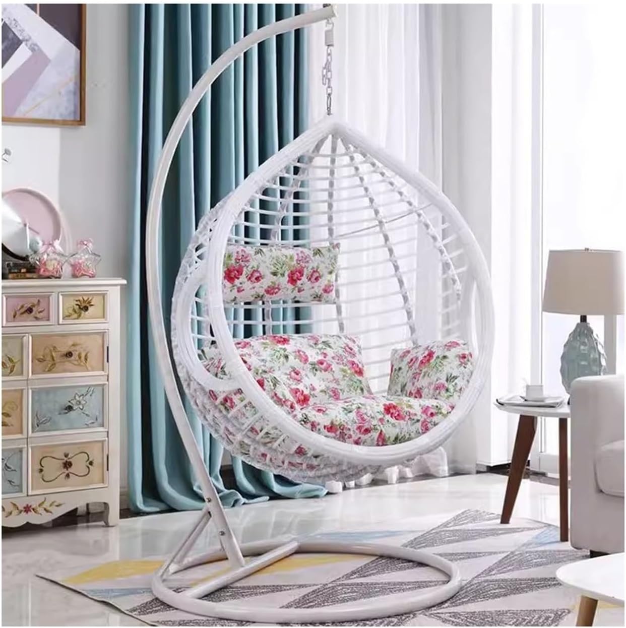 Home Rattan Chairs- Hanging Chair Household Hanging Basket Swing Indoor Hammock Balcony Living Room Rocking Chair Patio Lounge Chair