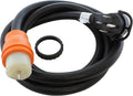 AC WORKS [TE1450] 50A Generator Transfer Switch Power Cord with Power Indicator (Length in 20FT)