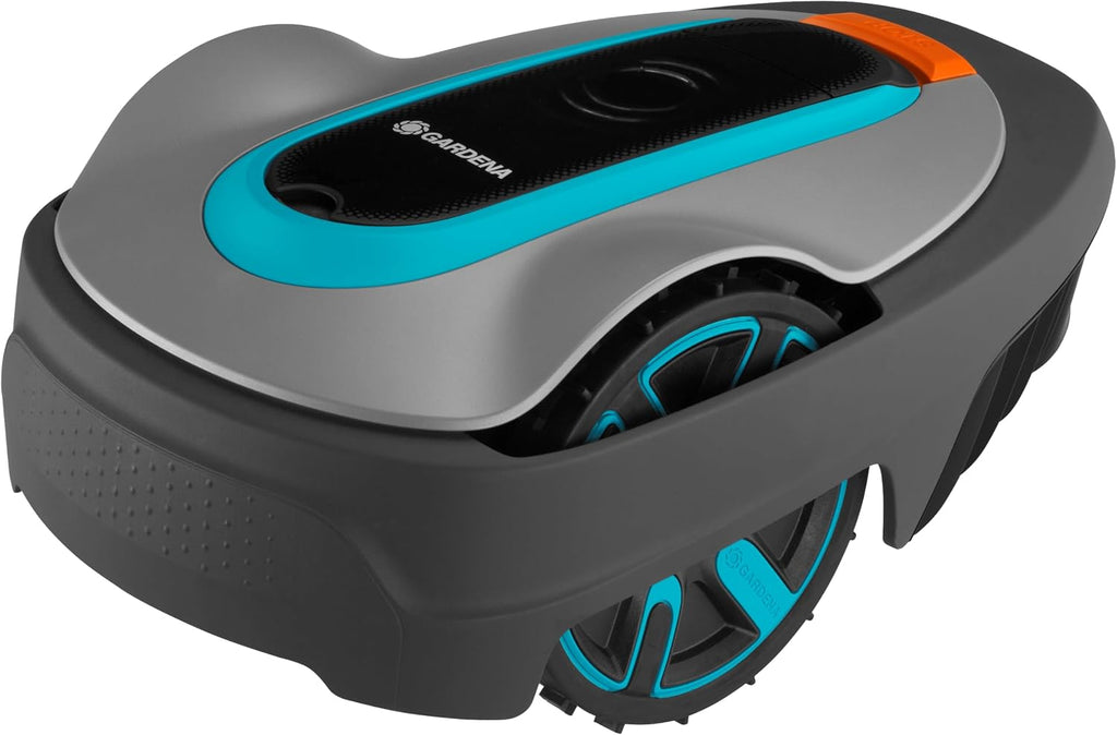 GARDENA 15010-20 SILENO Life - Automatic Robotic Lawn Mower, with Bluetooth app and Boundary Wire, The quietest in its Class, for lawns up to 16,200 Sq Ft, Made in Europe, Grey