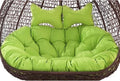 Replacement Double Egg Chair Cushion Outdoor Patio Wicker Loveseat Hanging Swing Egg Chairs for 2 Persons Ideal for Patio Backyard Balcony - Hammock Swing Chair Cushion