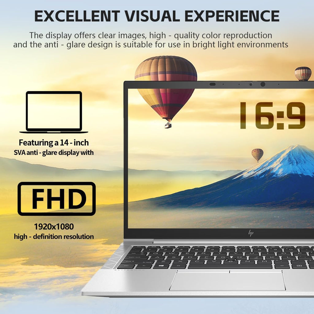 HP EliteBook 845 G7 Business Laptop, Windows 11 Pro, 14' FHD(1920x1080), AMD Ryzen 5Pro 4650 2.1GHz Up to 4.0GHz, 16GB RAM, 512GB SSD, Backlit Keyboard, CAM (Renewed)