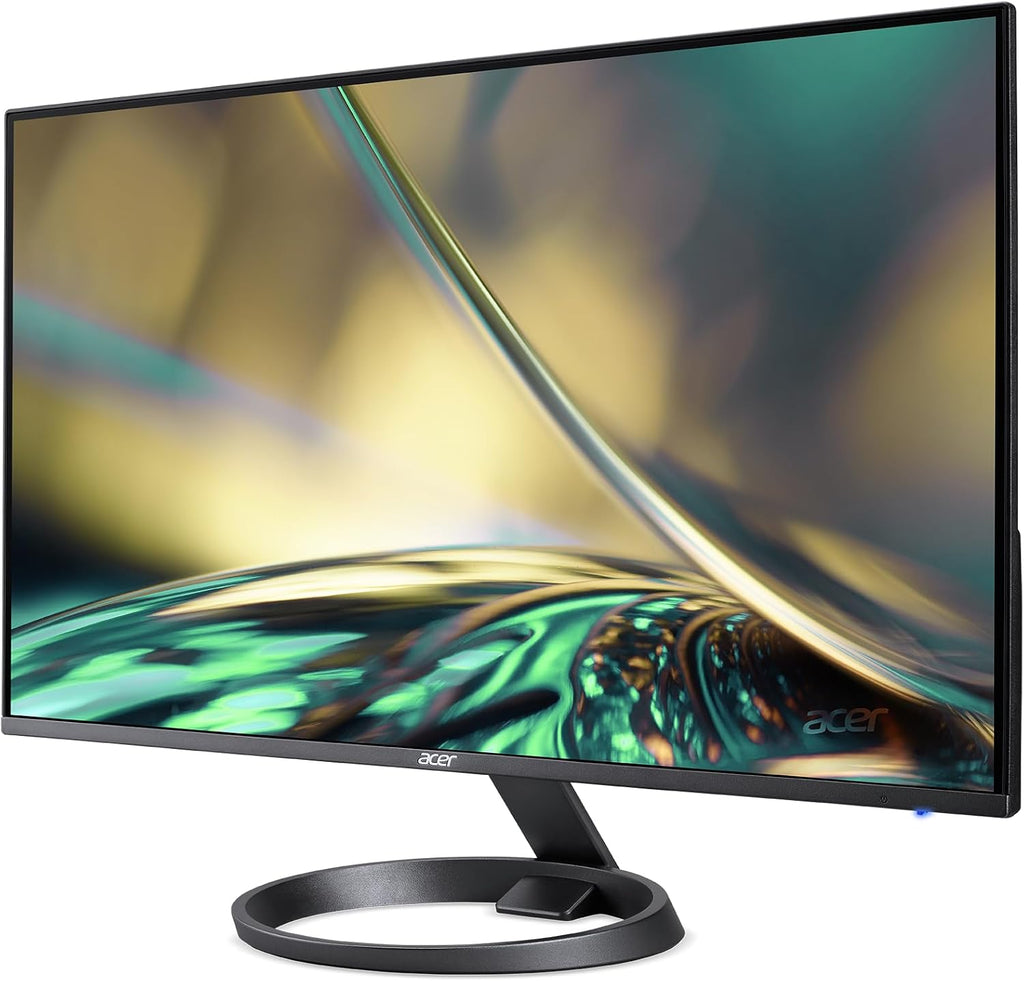acer R242Y Gyi 23.8' IPS Full HD Zero-Frame Gaming Office Monitor | Adaptive-Sync Support (FreeSync Compatible) | Up to 120Hz Refresh | 1ms (VRB) | Native 1500:1 | 99% sRGB | Tilt | HDMI & VGA Ports
