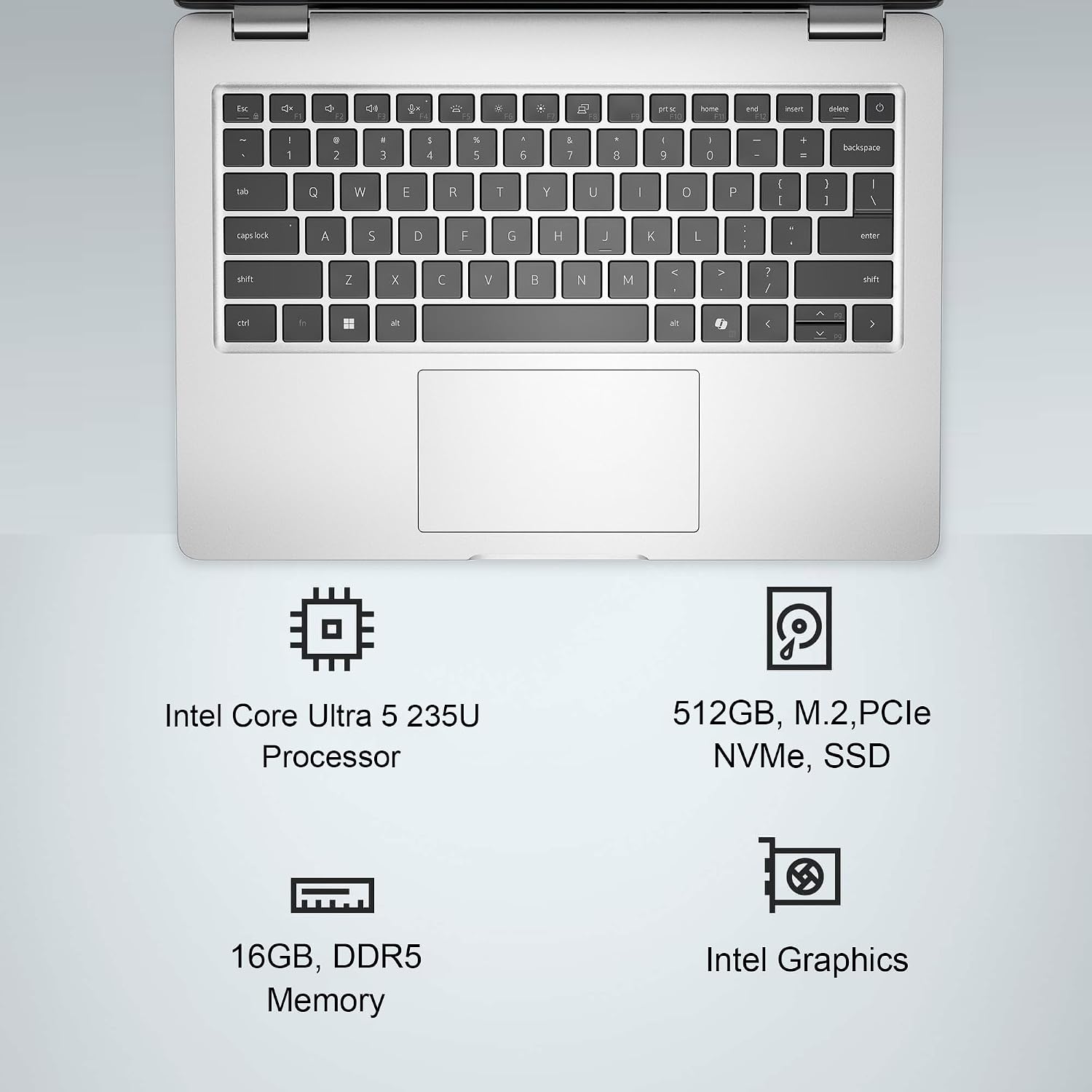 Dell Pro 14 (Next Gen Latitude 5450) Business Laptop (14' FHD+ Anti-Glare, Intel 12-Core Ultra5 235U, 16GB DDR5, 512GB SSD), 1080p Webcam, Backlit, Thunderbolt 4, Wi-Fi 6E, Win 11 Pro, Silver, PC14250
