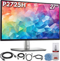 Dell P2725H 27″ Full HD IPS LED 100Hz Monitor (1920×1080)| Comfortview Plus, Height-Adjustable, Anti-Glare Display + USB-C Cable + Cleaning Kit