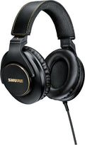 Shure SRH840A Professional Over-Ear Wired Studio Headphones – Critical Listening & Monitoring Headset with Tailored Frequency Response, Detailed Sound, Adjustable & Collapsible Design, Black