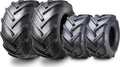 WANDA Set 4 18X8.5-8 & 23X10.5-12 Lawn Mower Agriculture Farm Tractor Tires Super Lug 4 Ply-13079/13075