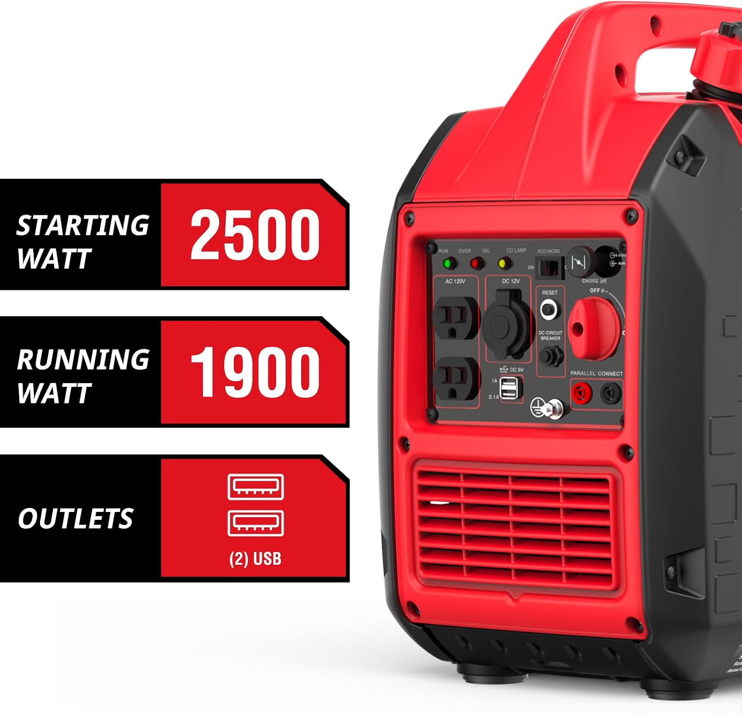 PowerSmart 2500-Watt Portable Inverter Generator with Quiet, Camping, EPA & CARB Compliant,PS5020W