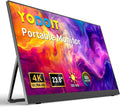 Yodoit Portable Monitor for Laptop 23.8' 4K UHD Travel Gaming Monitor Screen IPS Display with USB Type C Port and Built-in Speakers Compatible with PC, Xbox Black