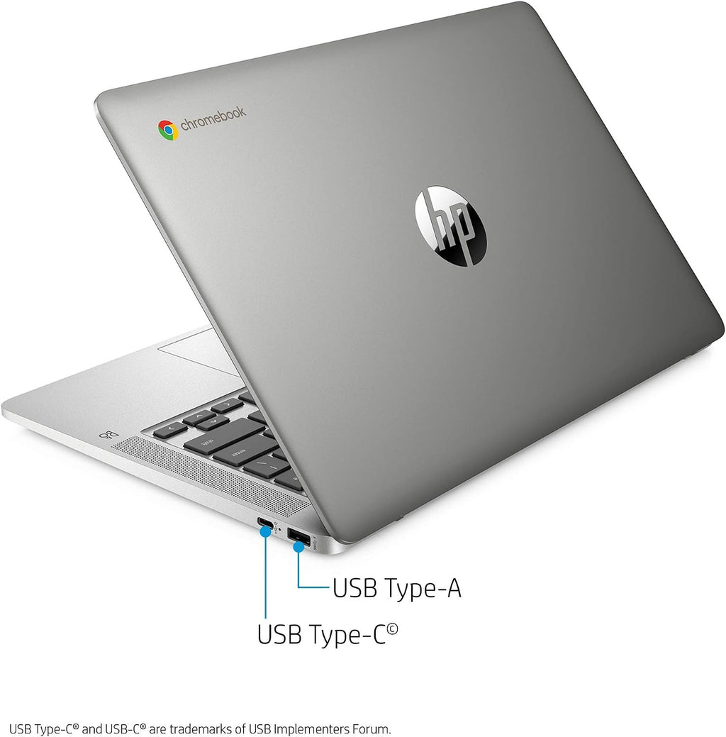 HP 2020 Flagship 14 Chromebook Laptop Computer 14-inch HD SVA Anti-Glare Display Intel Celeron N5000 Processor 4GB DDR4 64GB eMMC WiFi Webcam Chrome OS (Renewed)