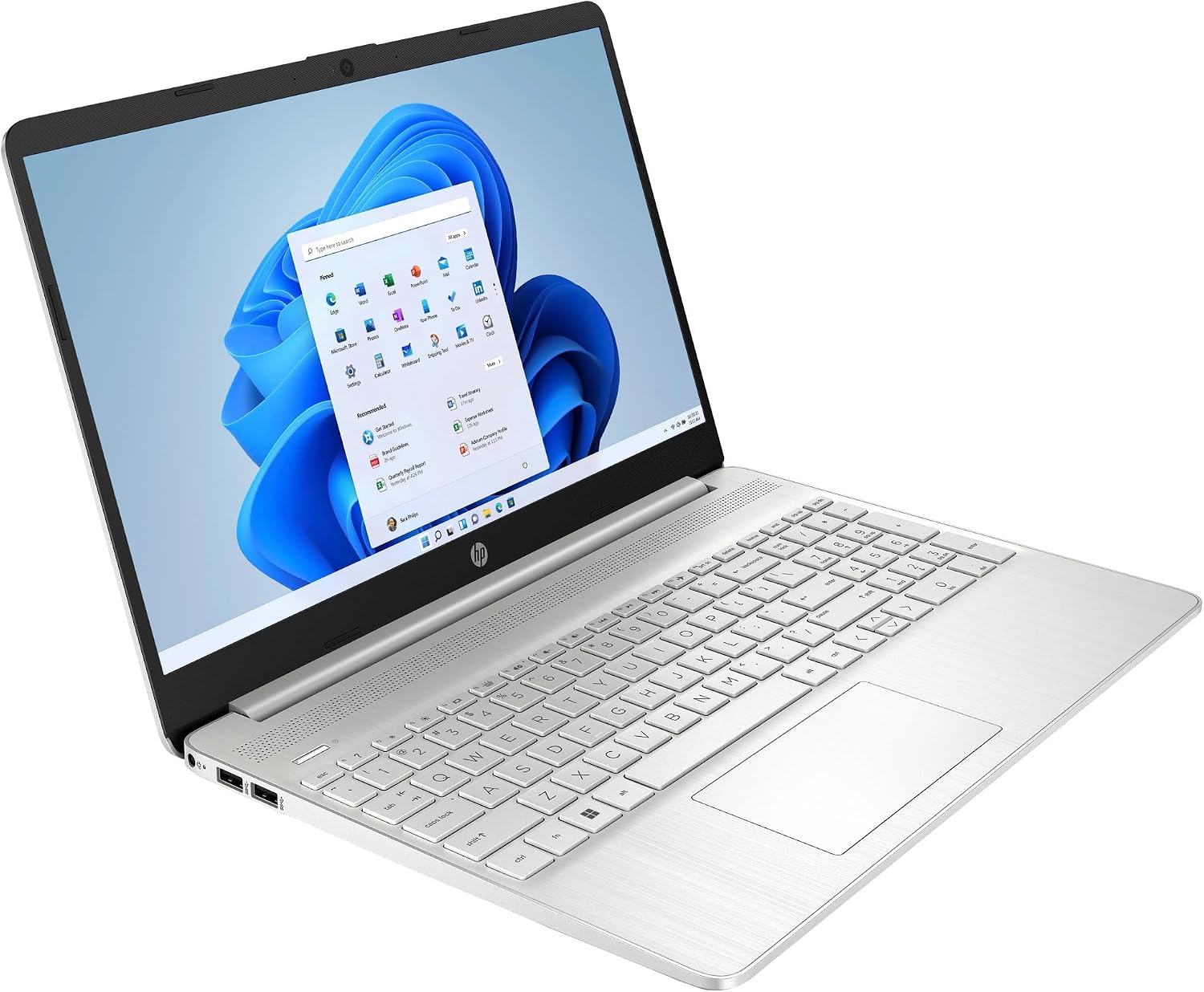 HP 15 Slim Laptop in Galactic Silver Intel i3-1115G4 up to 4.1GHz 8GB RAM 256GB SSD 15.6in Full HD LCD Webcam WiFi HDMI Windows 11 (15-DYS - Renewed)