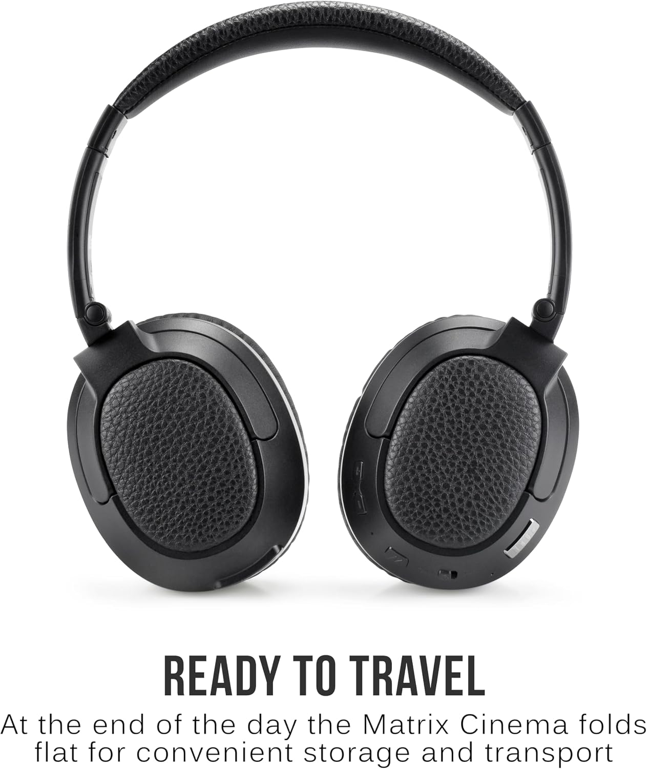 MEE audio Matrix Cinema Bluetooth Wireless Over-Ear High Resolution Stereo Headphones with aptX Low Latency for Improved Lip Sync & CinemaEAR Audio Enhancement for Clearer Sound in Movies and TV Shows